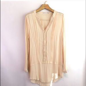 BISHOP + YOUNG Cream Boho Tunic Blouse \\ Sz M